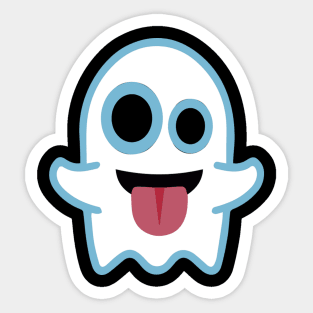 funny ghost design Sticker